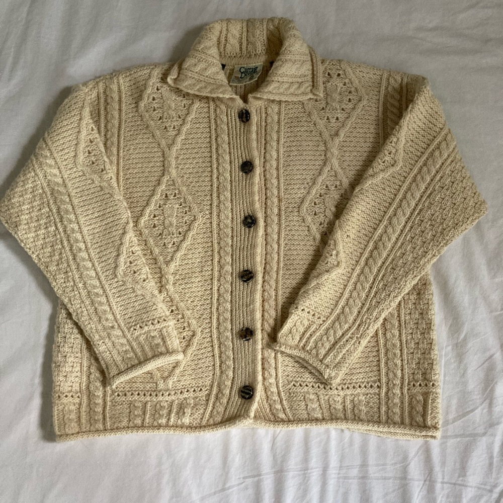 100% Wool Irish Cardigan
